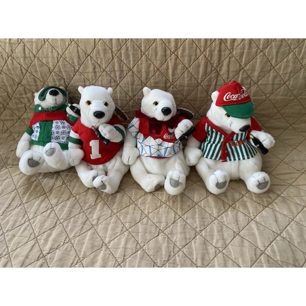 Coca-Cola Polar Bear in Red and Green Jersey